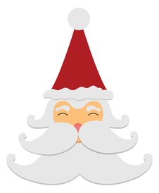 Santa Claus Smile Isolated On White Background Stock Image Santa Claus Smile Isolated On White Background Stock Image