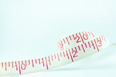 Line Tape Measure White New Year 2013 Royalty Free Stock Photography