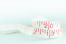 Line Tape Measure White New Year 2013 Royalty Free Stock Photo