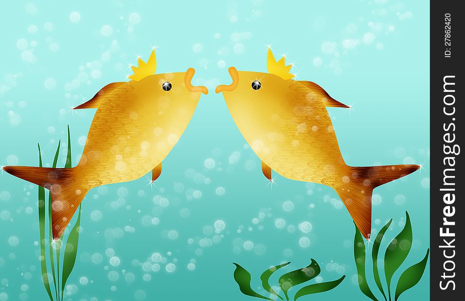 Two Golden Fishes