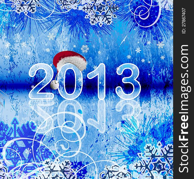 2013 - New year background