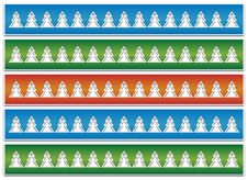 Christmas Background With Colorful Live Trees Stock Images Christmas Background With Colorful Live Trees Stock Images
