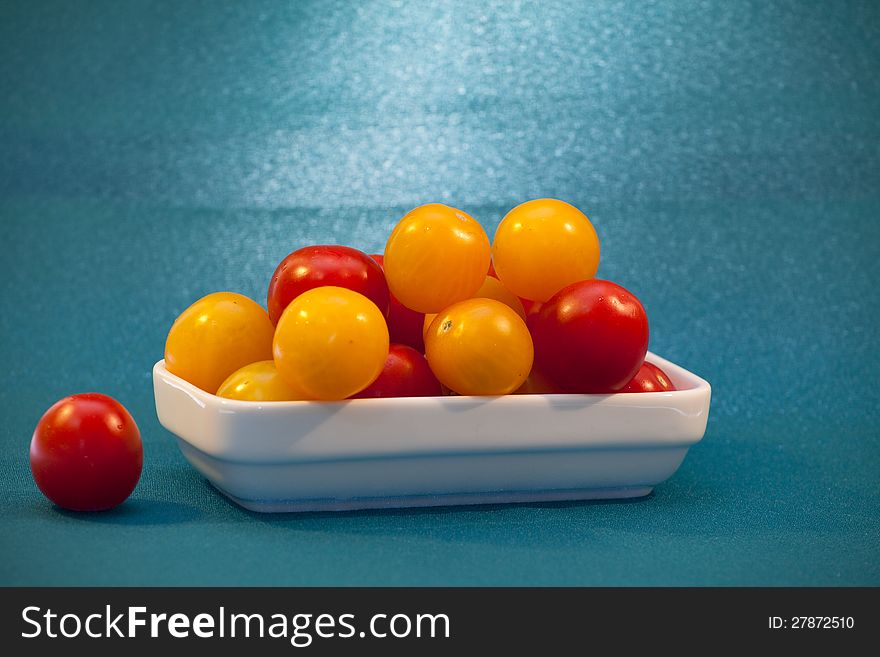 Red And Yellow Cherry Tomatoes