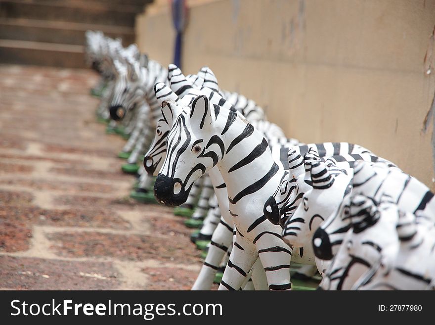 Zebra Statue.