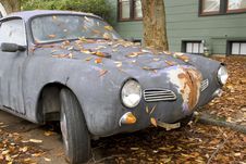 Rusty Old Sport Car Royalty Free Stock Photography