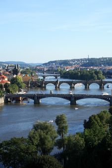 Prague Bridges Royalty Free Stock Photography Prague Bridges Royalty Free Stock Photography