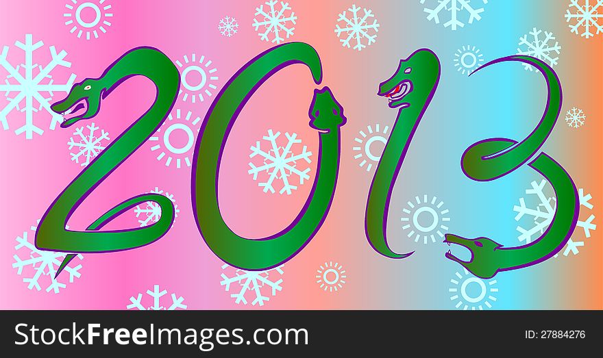 Snake 2013 abstract vector eps