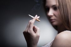 Smoking Cigarette Royalty Free Stock Photo Smoking Cigarette Royalty Free Stock Photo