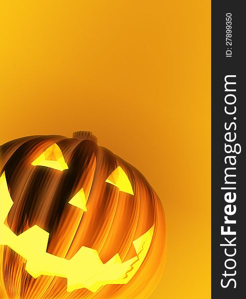 Halloween pumpkin design with copy space. Clipping path included for easy selection. Halloween pumpkin design with copy space. Clipping path included for easy selection.