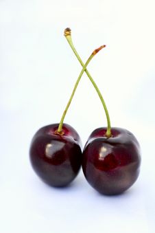 Two Cherries Stock Photos Two Cherries Stock Photos