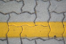 Yellow Line Royalty Free Stock Photography Yellow Line Royalty Free Stock Photography