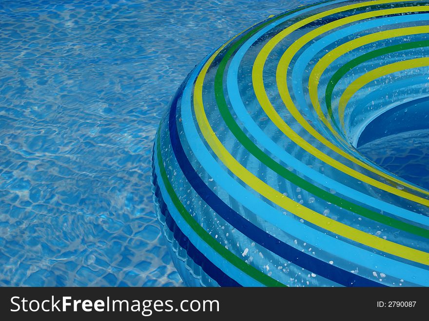 Swimming-belt in swimming-pool. Swimming-belt in swimming-pool.