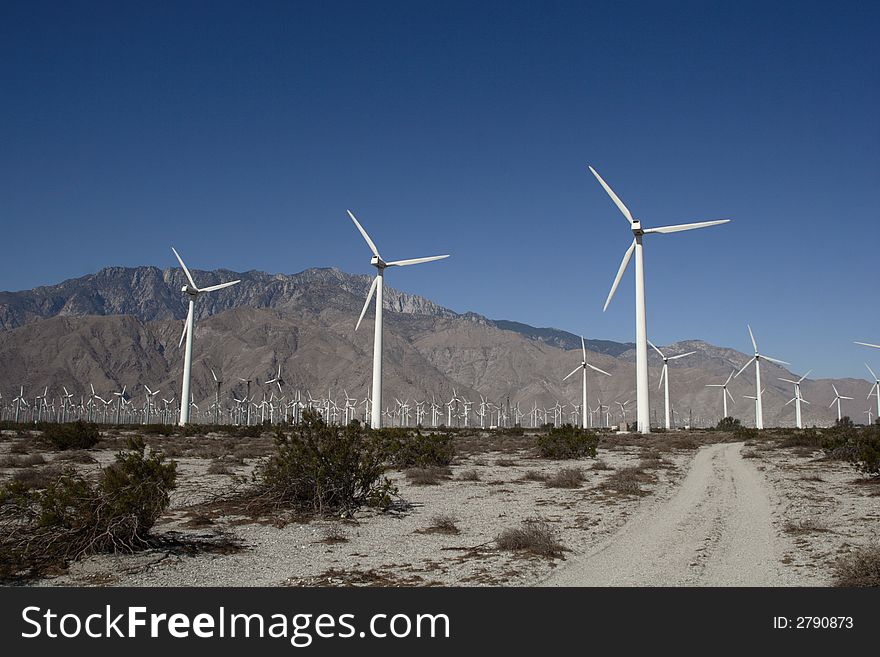 Wind mills turn wind to energy. Wind mills turn wind to energy