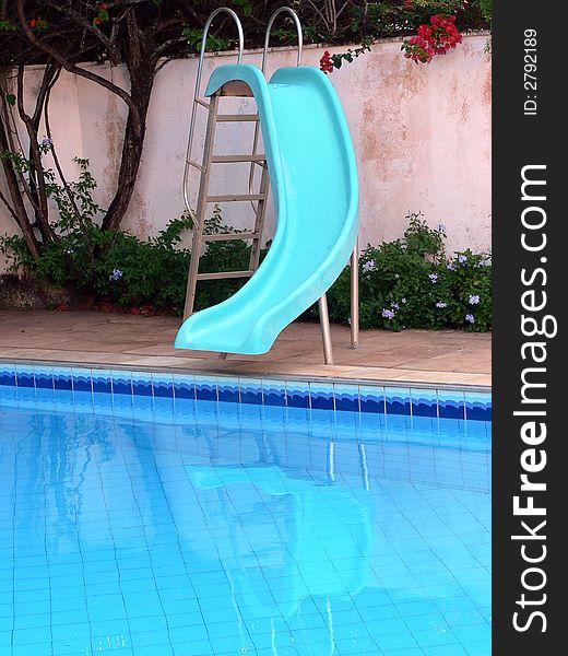 Recreative swim pool in a vacation day