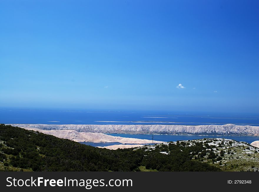 Wonderful vista on Croatian coast