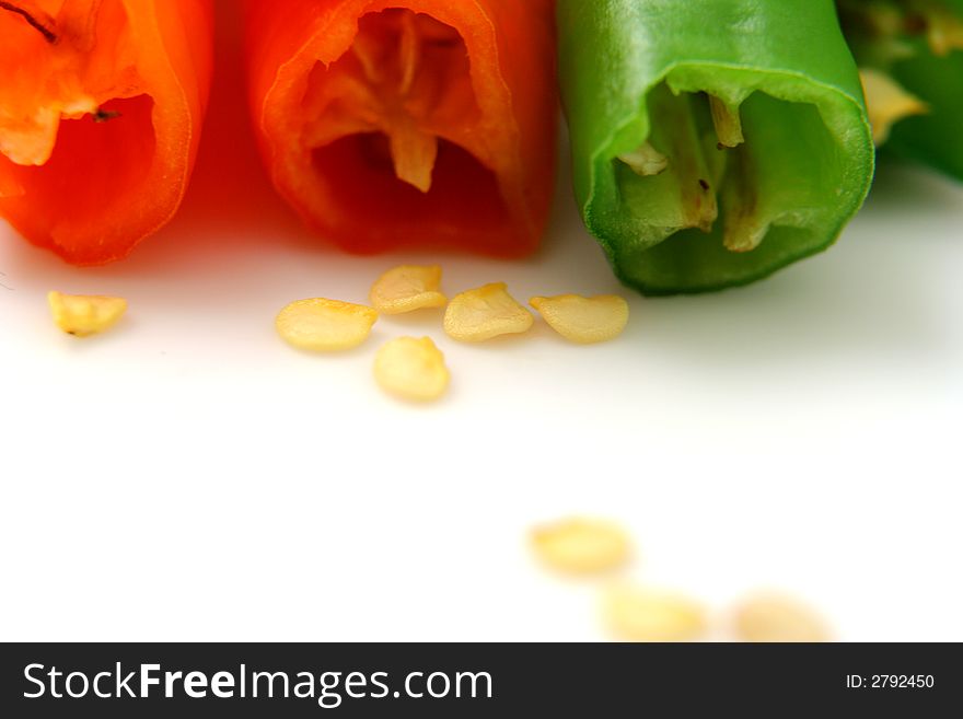 Pepper Isolated In White Backg