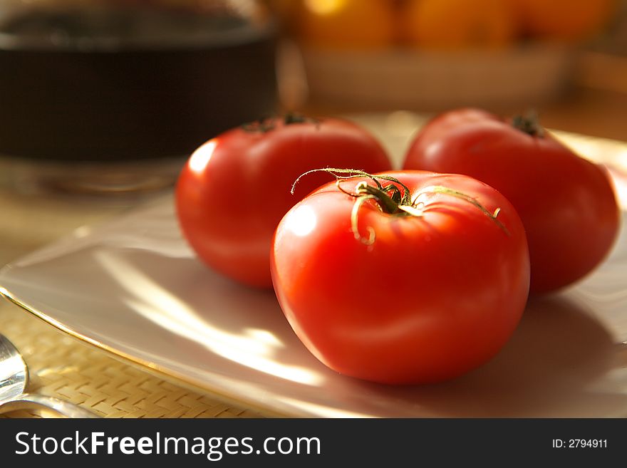 Fresh red tomatoes background texture. Fresh red tomatoes background texture