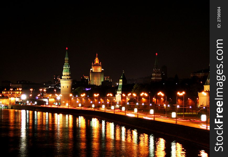 Riverside Of The Night Moscow