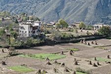 Tibetan Village Scene Royalty Free Stock Photography Tibetan Village Scene Royalty Free Stock Photography