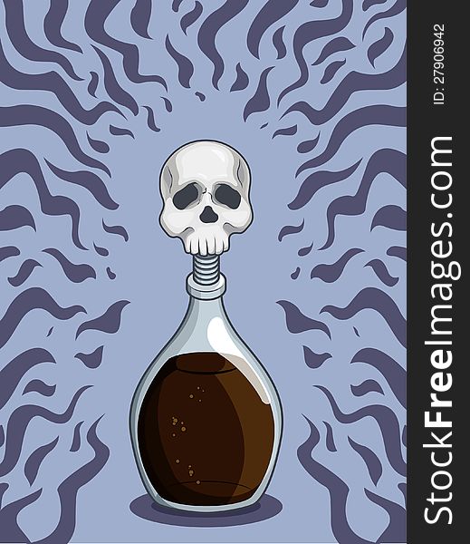 An isolated vector of a bottle of deathly poison. Good for many application, available as a Vector in EPS8 format that can be scaled to any size without loss of quality. The graphics elements are all can easily be moved or edited individually. An isolated vector of a bottle of deathly poison. Good for many application, available as a Vector in EPS8 format that can be scaled to any size without loss of quality. The graphics elements are all can easily be moved or edited individually.