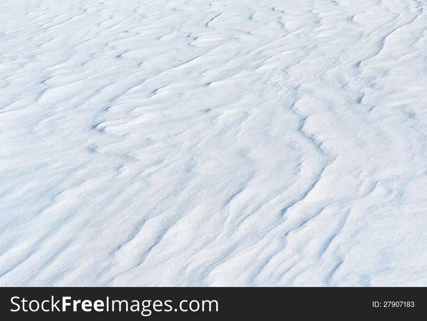 Snow surface created by a wind. Snow surface created by a wind