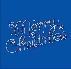 Merry Christmas Hand Lettering Royalty Free Stock Photos Merry Christmas Hand Lettering Royalty Free Stock Photos