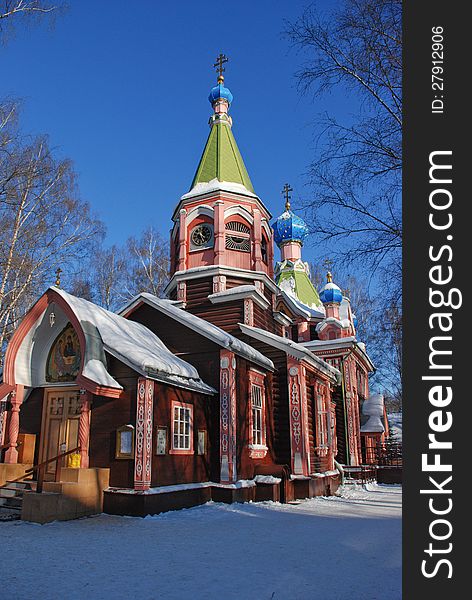 Natashinskaja Church in Lyubertsy in winter