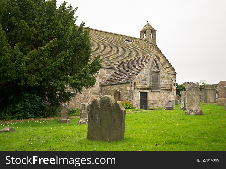 A view of the medieval St Fillans church at the historic village of Aberdour. A view of the medieval St Fillans church at the historic village of Aberdour