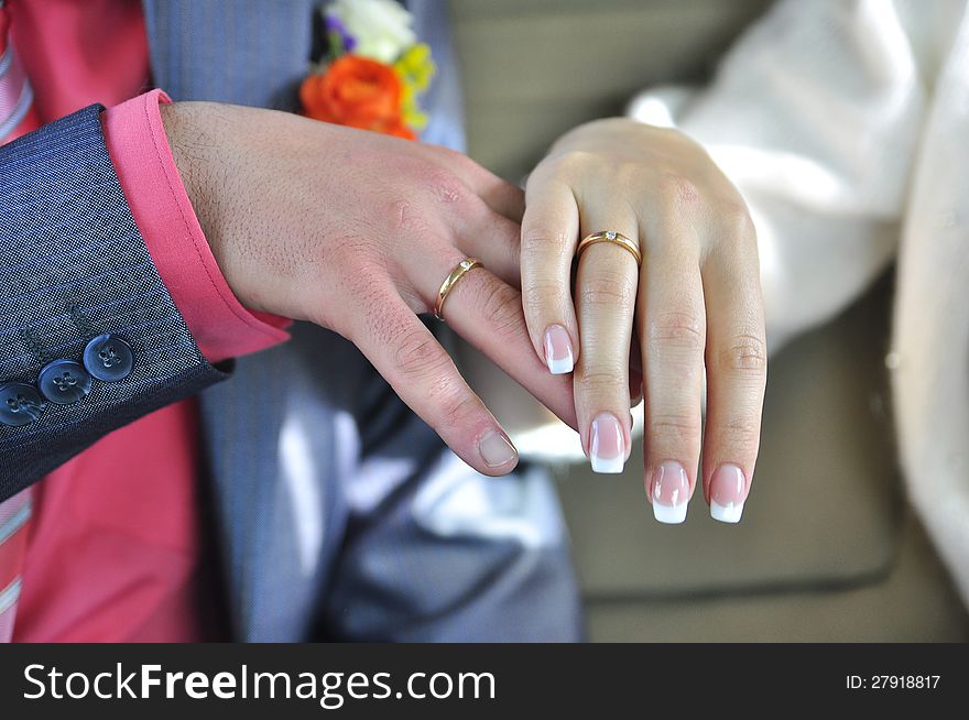 Wedding Rings On The Fingers Of Married