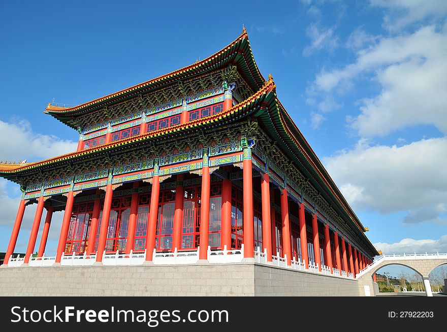 Classical Chinese architectureï¼Œwhich taken in Weihai LiuGong island