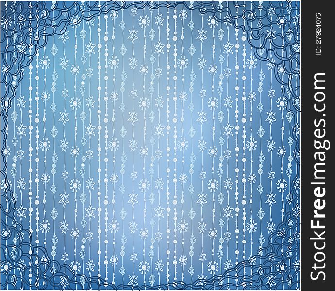 winter blue vector christmas background with texture