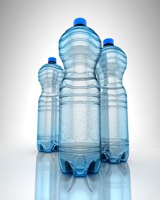 Three Bottles Of Water Royalty Free Stock Photos Three Bottles Of Water Royalty Free Stock Photos