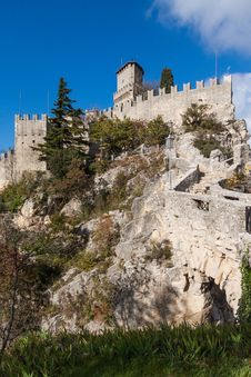 Castle In San Marino Stock Image