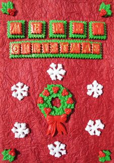 Handmade Christmas Card Stock Image Handmade Christmas Card Stock Image
