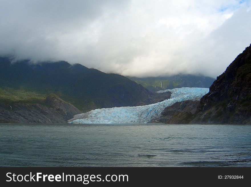 Mendenhall Glacier in Conservation Area, Alaska. Mendenhall Glacier in Conservation Area, Alaska