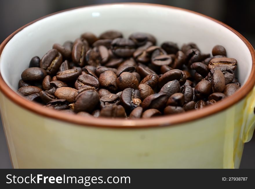 Coffee Beans In A Cup!