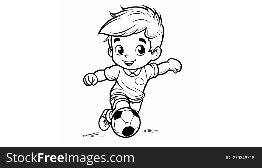 Boy Playing Football Sketch Stock Illustrations  285 Boy Playing Football  Sketch Stock Illustrations Vectors  Clipart  Dreamstime