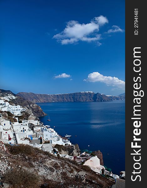 Greece, santorini island.Caldera view is summer. Greece, santorini island.Caldera view is summer