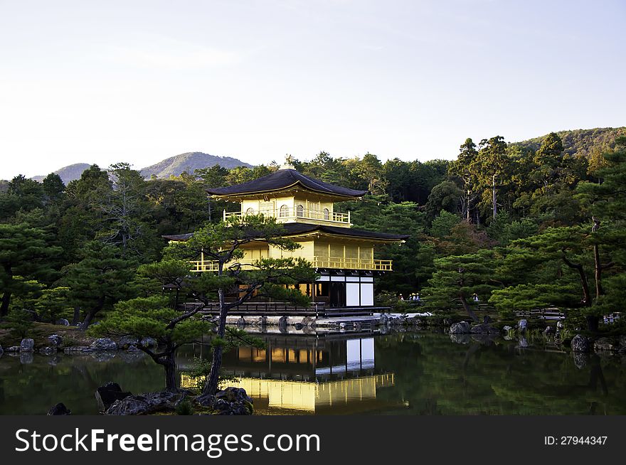 The Kinkakuji temple (aka Golden Pavillon) in Kyoto,Japan. The Kinkakuji temple (aka Golden Pavillon) in Kyoto,Japan