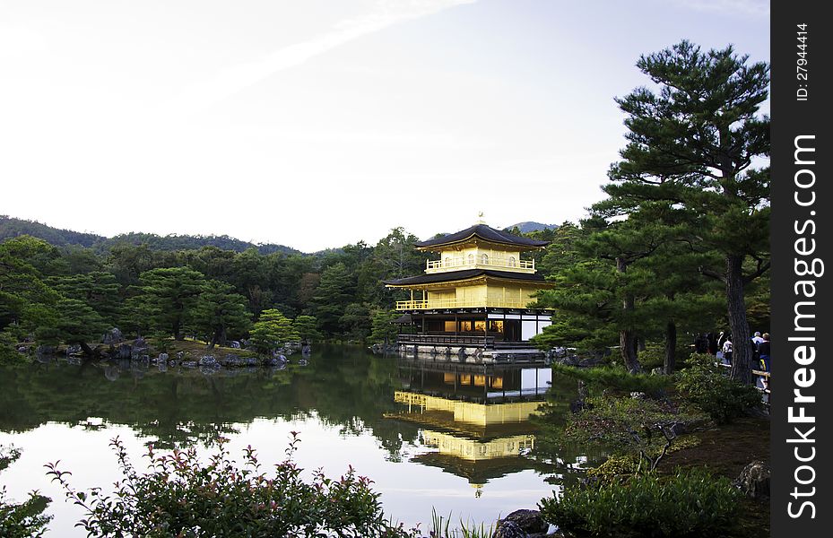 Kinkakuji Temple, aka The Golden Pavilion, in Kyoto - Japan