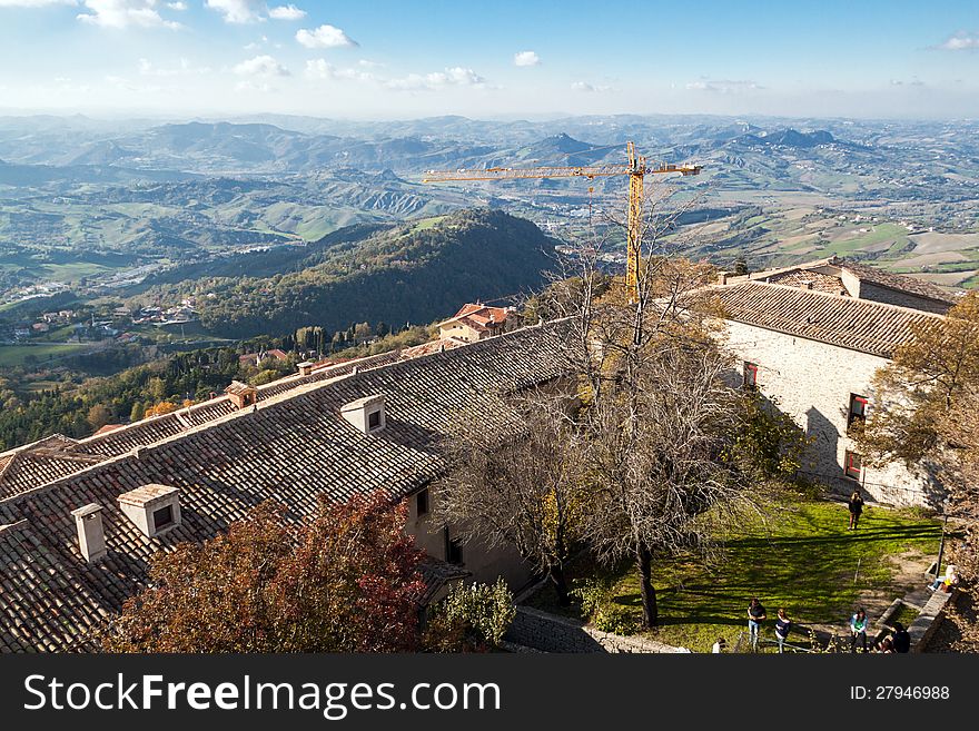 San Marino city view (Italy)