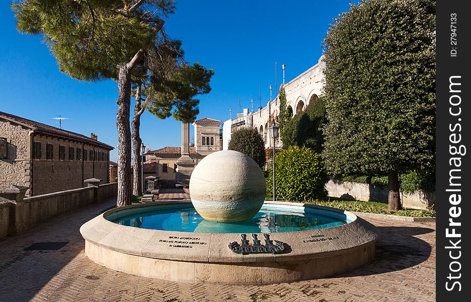 Fountain in Republic of San Marino