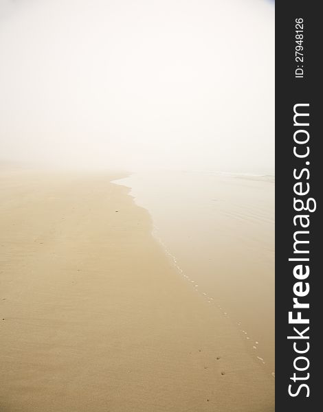 Foggy beach