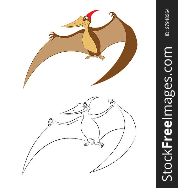 This is image of pterosaur Pteranodon