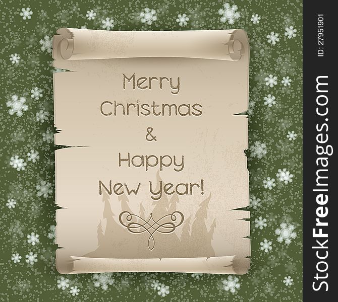 Congratulations to Christmas and New Year. Vector illustration. Congratulations to Christmas and New Year. Vector illustration