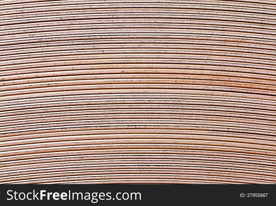 Edge texture of copper foil (sheet) roll. Edge texture of copper foil (sheet) roll