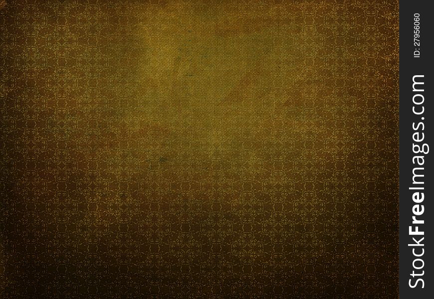 Yellow Grunge Background With Pattern