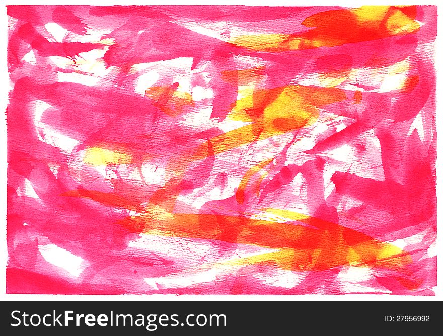 Abstract watercolor background on paper