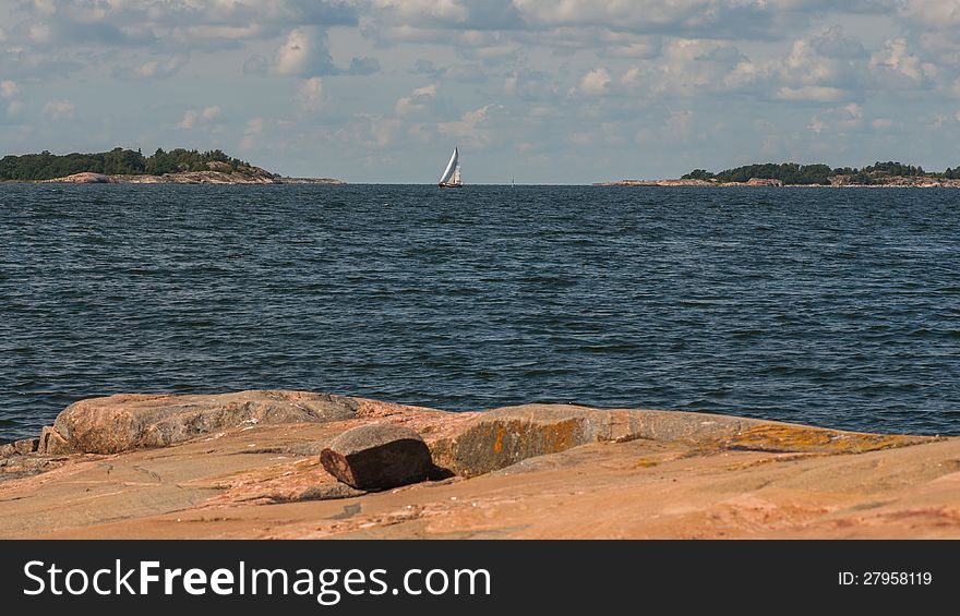 A view from an island in the finnish archipelago.
