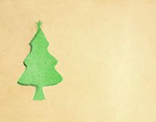 Christmas Tree Paper Stock Photo